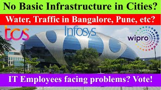 IT Employees Facing PROBLEMS in Metro Cities No Basic Infra Water amp Power Supply banglore pune [upl. by Stonwin]