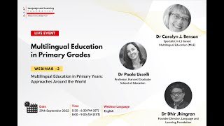 Multilingual education in Primary grades  Webinar 3 [upl. by Yznil420]