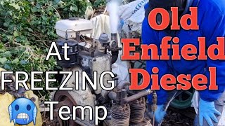 Trying to start 2 old stationary engines at freezing temp Engine cold start But Will it run [upl. by Aihset]