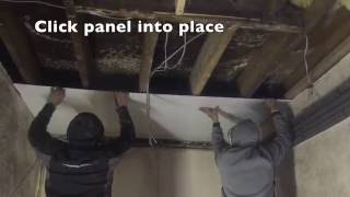 HOW TO CLAD A CEILING WITH PVC HYGIENIC CLADDING PANELS IN LESS THAN 60 SECONDS [upl. by Stepha]