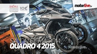 NEW 2015  SALON MILAN EICMA  QUADRO4 2015 [upl. by Hildebrandt]