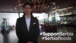 Marko Pantelić navijačima Olimpijakosa SupportSerbia [upl. by Htehpaj]