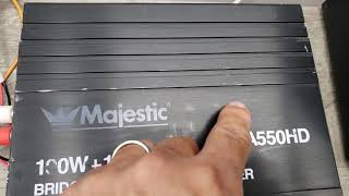 Vintage Majestic MA550HD Bridgeable Car Stereo Amplifier [upl. by Verlie849]