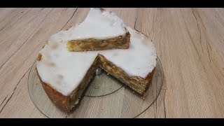 Gedeckter Apfelkuchen mit Pudding [upl. by Nivalc943]