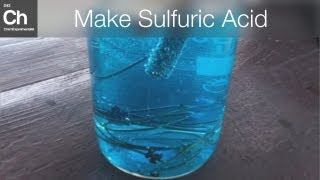 How to Make Sulfuric Acid  H2SO4 in 2 ways CuSO4 and SO2 method  Remake HD [upl. by Ellinnet]