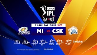 VIVOIPL 2018 Mumbai Indians vs Chennai Super Kings [upl. by Linzy141]