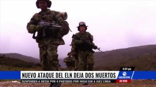 Ataque a caravana deja dos soldados muertos y dos heridos en Arauca [upl. by Adnolohs]