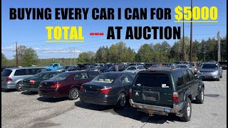 How Many Cars Can I Buy With 5000 At Auction [upl. by Yrtua331]