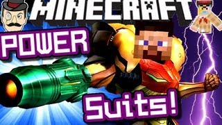 Minecraft POWER SUITS Mod Amazing [upl. by Ahsinahs]