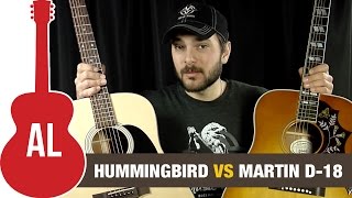 Gibson Hummingbird vs Martin D18  which is the best acoustic guitar [upl. by Oinegue41]