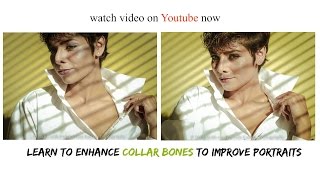 How to use your REAL collar bones no fake contouringPortrait tutorial [upl. by Jerrie]