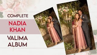 Nadia Khan Valima official video and pictures [upl. by Aramoiz]