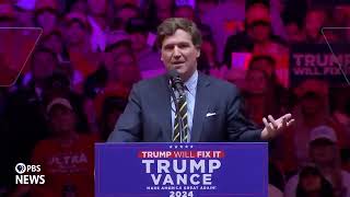 Tucker Carlson’s Epic 9Minute Speech at Madison Square Garden – A MustWatch [upl. by Leay]