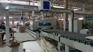 Wood Door Production Line installed at customer’s factory [upl. by Hanyaz]