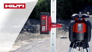 ANLEITUNG zum Hilti PR 30HVS A12 Rotationslaser  Neigung mit automatischer Ausrichtfunktion prüfen [upl. by Rosanna]