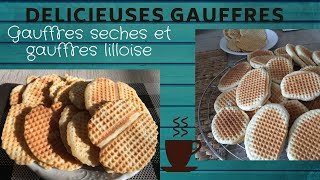 Recette les gaufres sèches et les gaufres lilloises types Rita gaufresrecettes [upl. by Ishii]