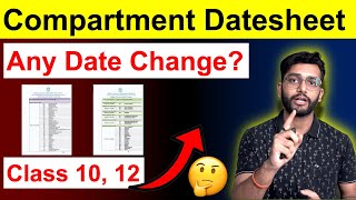 CBSE 10th 12th Compartment Supplementary Exams 2024 Datesheet Out [upl. by Oiuqise622]