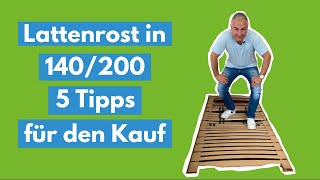 Lattenrost 5 Tipps zum Kauf in 120200 amp 140200 [upl. by Raybin215]