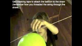 How To Make A Balloon Rocket [upl. by Nner]