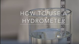 How to use a Hydrometer [upl. by Akinoj]