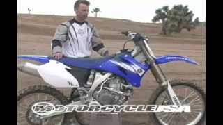 2006 Yamaha YZ450F First Ride  MotoUSA [upl. by Bee]