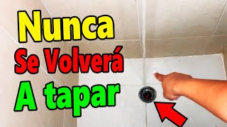 1 PLOMERO me enseñó el Truco para que NO se vuelva a tapar la BAÑERA tips cleaning limpeza [upl. by Atis]