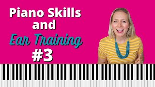 Piano skills and ear training exercises for beginners easy tutorial [upl. by Elicul490]