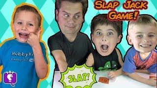 SLAP JACK Card Game with HobbyKidsTV [upl. by Ezara]