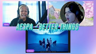 aespa 에스파 Better Things MV reaction [upl. by Almena75]