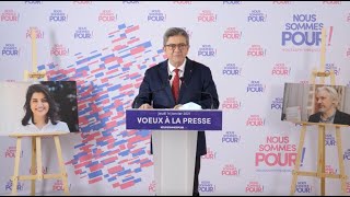 La censure privée menace la liberté d’informer  Voeux de JL Mélenchon à la presse [upl. by Anabelle]