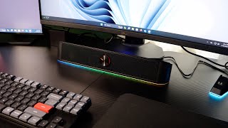 Redragon GS560 RGB Soundbar 2024 Review Budget Speaker Soundbar with RGB Lights [upl. by Etac522]