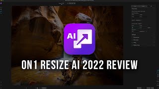 Reviewing ON1 Resize AI 2022  BRAND NEW Photo Resizing Software [upl. by Yniar]