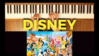 Be Our Guest Disney EasyIntermediate Piano Tutorial [upl. by Landry326]