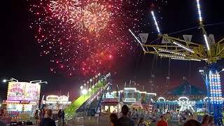 Berkeley Heights Mount Carmel Feast 2024 Carnival Rides Fireworks Music [upl. by Eitirahc]