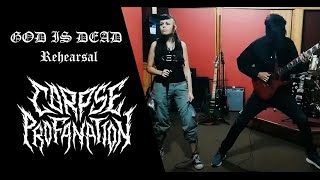 CORPSE PROFANATION  God is Dead Rehearsal live [upl. by Johnstone]