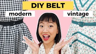 DIY belt 2 different methods of making fabric belt  mindblowing sewing trick 🤯 [upl. by Vigor]