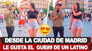 LO INTERESANTE DE ESTAR ENAMORADA ENTREVISTA EN MADRID viral workout exoticotv [upl. by Aldo7]