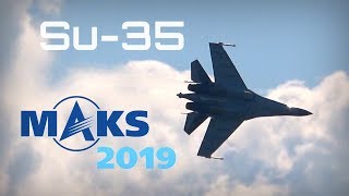 MAKS 2019 ✈️ SU35 CANCELS GRAVITY  HD 50fps [upl. by Yruam]