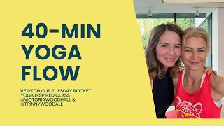 40 minute Rocketinspired yoga class with Trinny Woodall [upl. by Shriner]