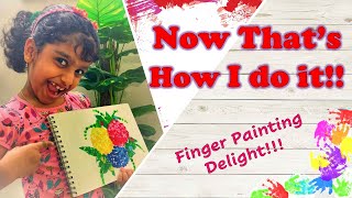 Easy amp Beautiful Finger Painting  Painting Ideas for Kids  Kids Art  Fun Art [upl. by Dermot]