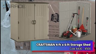 CRAFTSMAN 4ft x 6ft Storage Shed [upl. by Ojaras]