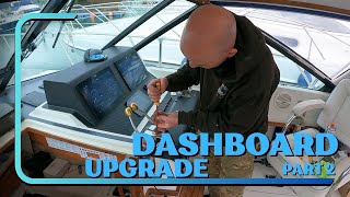 DIY Boat Dashboard Upgrade On Our Old Boat Part 2 boats boatlife [upl. by Pris]