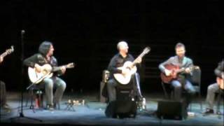 While my guitar gently weeps played by Montreal Guitar Trio amp California Guitar Trio [upl. by Hsot594]