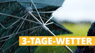 3TageWetter Tiefdruckwirbel bringt Schauer und stürmischen Wind [upl. by Pompea]