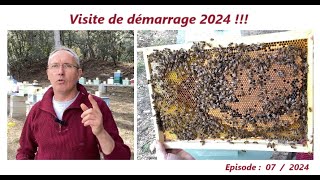 Visite de démarrage le 21 février 2024apiculteurlesabeillesdefred07apicultureabeillerucher [upl. by Aicirtel571]