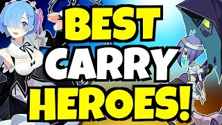 TOP 5 CARRY HEROES AFK ARENA [upl. by Nylirej]