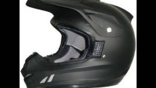 Motorradhelm Motocrosshelm Endurohelm einfarbig matt schwarz [upl. by Philoo]