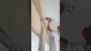 Painter Applying putty  Puttying for renovation putty 241011 [upl. by Ulphi]