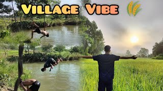 LIFE IN VILLAGE 😌BATHING AT LOCAL SWIMING POOL 👀vlog46 [upl. by Drummond593]