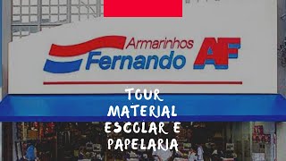 Tour No Armarinhos Fernando  Papelaria E Material Escolar [upl. by Kcirdek]